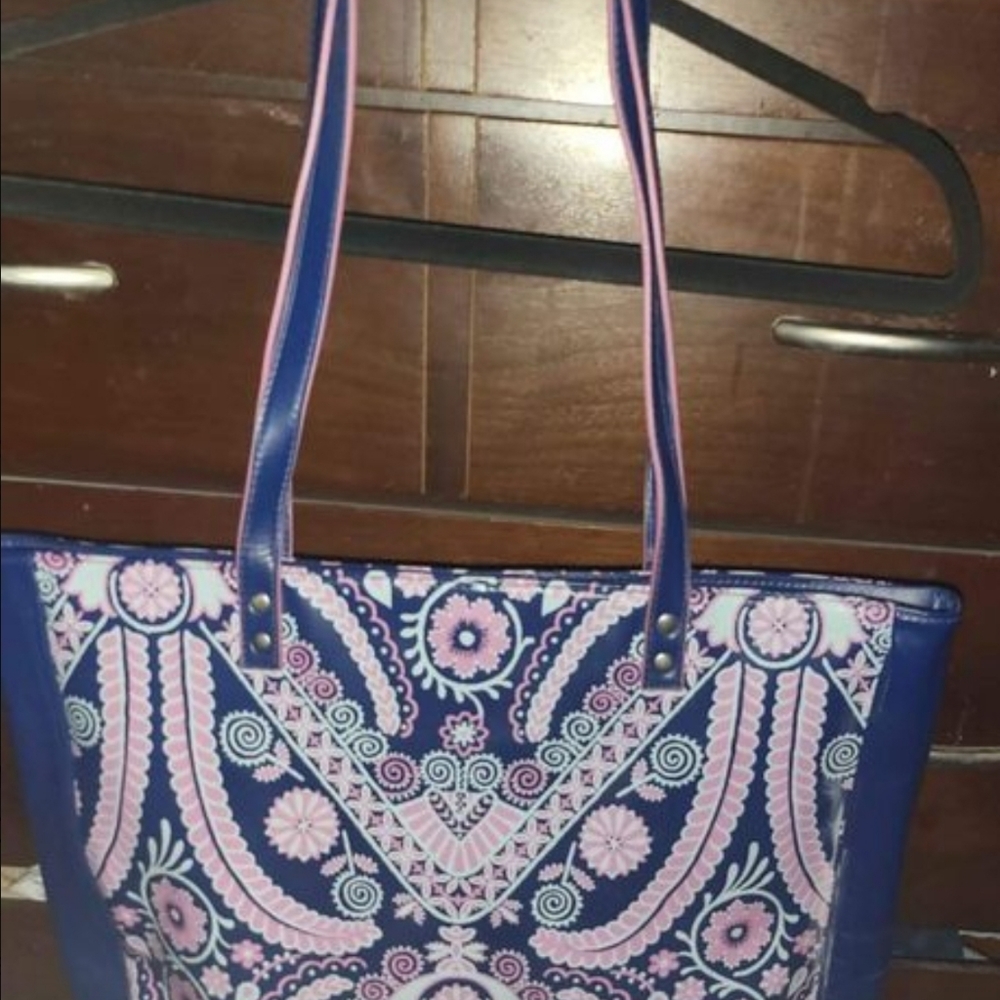 Large polyurethane tote by Amy Butler. New with tags.  16x18 inches.